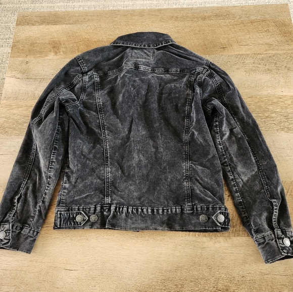 Lucky Brand Black Velvet The Tomboy Trucker Jacket - Picture 4 of 14